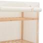 Preview: Kleiderschrank Weiß 79 x 40 x 170 cm Stoff