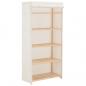 Preview: Kleiderschrank Weiß 79 x 40 x 170 cm Stoff