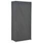 Preview: Kleiderschrank Grau 79 x 40 x 170 cm Stoff