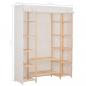 Preview: Kleiderschrank Weiß 135 x 40 x 170 cm Stoff