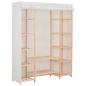 Preview: Kleiderschrank Weiß 135 x 40 x 170 cm Stoff