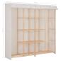 Preview: Kleiderschrank Weiß 173 x 40 x 170 cm Stoff