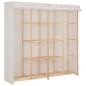 Preview: Kleiderschrank Weiß 173 x 40 x 170 cm Stoff