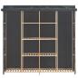 Preview: Kleiderschrank Grau 173 x 40 x 170 cm Stoff