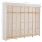 Preview: Kleiderschrank Weiß 200 x 40 x 170 cm Stoff