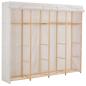 Preview: Kleiderschrank Weiß 200 x 40 x 170 cm Stoff