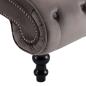Preview: Chaiselongue Grau Samt
