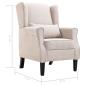 Preview: Sessel Beige Stoff