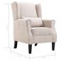 Preview: Sessel Beige Stoff