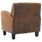 Preview: Sofasessel Braun 70x69x72 cm Wildlederimitat