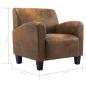 Preview: Sofasessel Braun 70x69x72 cm Wildlederimitat