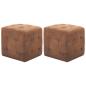 Preview: Nachttische 2 Stk. Braun 30×30×30 cm Wildleder-Optik