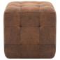 Preview: Nachttische 2 Stk. Braun 30×30×30 cm Wildleder-Optik