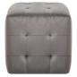 Preview: Nachttische 2 Stk. Grau 30x30x30 cm Samtstoff