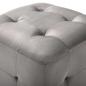 Preview: Nachttische 2 Stk. Grau 30x30x30 cm Samtstoff