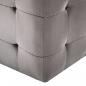 Preview: Nachttische 2 Stk. Grau 30x30x30 cm Samtstoff