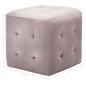 Preview: Nachttische 2 Stk. Rosa 30×30×30 cm Samtstoff