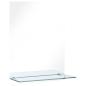 Preview: Wandspiegel mit Regal 50×70 cm Hartglas