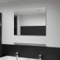 Preview: Wandspiegel mit Regal 80×60 cm Hartglas