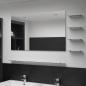 Preview: Wandspiegel mit 5 Ablagen Silbern 100×60 cm 