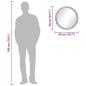 Preview: Wandspiegel 50 cm Hartglas