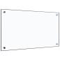 Preview: Küchenrückwand Transparent 70×40 cm Hartglas