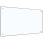Preview: Küchenrückwand Transparent 90×50 cm Hartglas