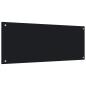Preview:  Küchenrückwand Schwarz 100x40 cm Hartglas