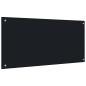 Preview:  Küchenrückwand Schwarz 100x50 cm Hartglas