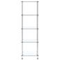 Preview: Regal mit 5 Ablagen Transparent 40x40x130 cm Hartglas