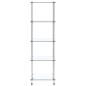 Preview: Regal mit 5 Ablagen Transparent 40x40x130 cm Hartglas