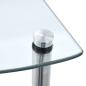 Preview: Regal mit 3 Ablagen Transparent 30x30x67 cm Hartglas