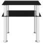 Preview: Beistelltisch Schwarz 45x50x45 cm Hartglas