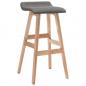 Preview: ARDEBO.de - Barhocker Dunkelgrau Stoff