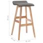 Preview: Barhocker Dunkelgrau Stoff