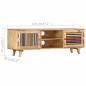 Preview: TV-Schrank 120x30x40 cm Massivholz Mango