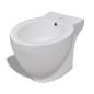 Preview: Toilette und Bidet Set Weiß Keramik