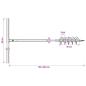 Preview: Erdbohrer mit Griff 100 mm Verlängerungsrohr 13 m