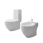 Preview: Toiletten & Bidet Set Weiß Keramik