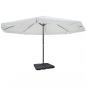Preview: Sonnenschirm Aluminium weiss mit Schirmständer