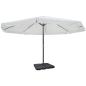 Preview: Sonnenschirm Aluminium weiss mit Schirmständer