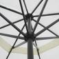 Preview: Sonnenschirm Aluminium weiss mit Schirmständer