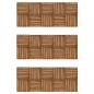 Preview: Terrassenfliesen 30 Stk. Vertikales Muster 30x30 cm Akazienholz