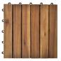 Preview: Terrassenfliesen 30 Stk. Vertikales Muster 30x30 cm Akazienholz