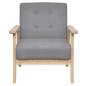 Preview: Sofa-Set 2-tlg. Stoff Hellgrau 