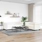 Preview: ARDEBO.de -   Chesterfield-Sofas 2-Sitzer und 3-Sitzer Kunstleder Weiß 