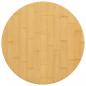 Preview: ARDEBO.de - Tischplatte Ø40x4 cm Bambus