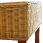 Preview: Esszimmerstühle 4 Stk. Braun Natur Rattan