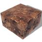 Preview: Hocker/Couchtisch Massivholz Teak