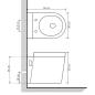 Preview: Hänge-Toilette mit Einbau-Spülkasten Keramik Weiß